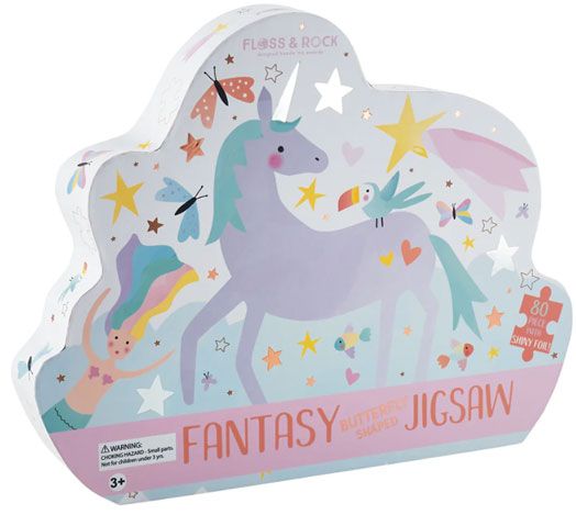 Пъзел Floss & Rock, Fantasy - Форма на пеперуда,  80 части