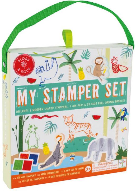 Детска игра с магнити и оцветяване Floss & Rock - Jungle