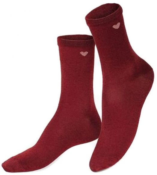 Чорапи Eat My Socks - Love me, червен цвят