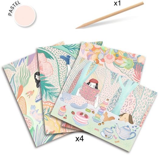 Скреч картини Djeco - Пикник