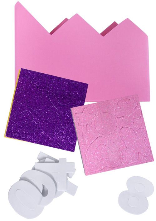 Творчески комплект Apli Kids: Декорирай сам розова коронка