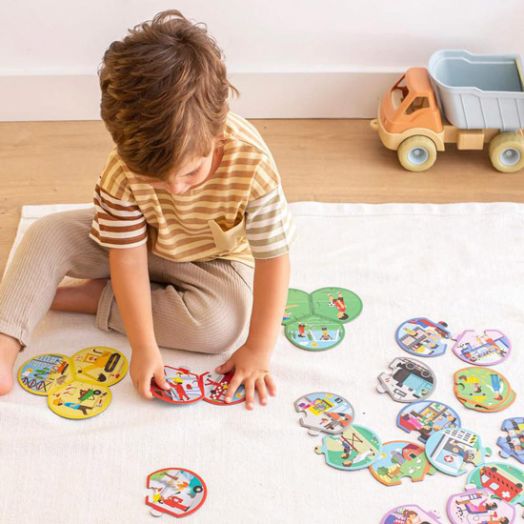 Детски пъзел Apli Kids Trio - Професии, 24 части