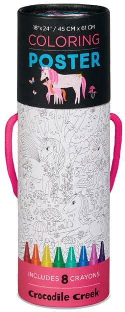 Плакат за оцветяване Crocodile Creek – Еднорози