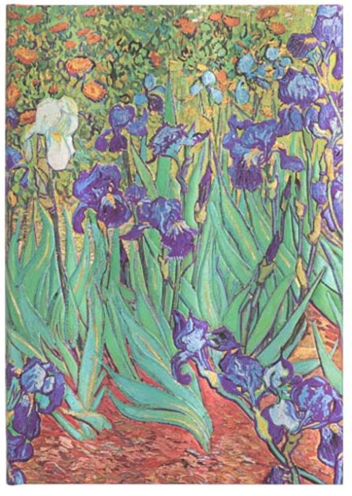 Тефтер Paperblanks - Van Gogh's Irises Midi, 13 х 18 см.