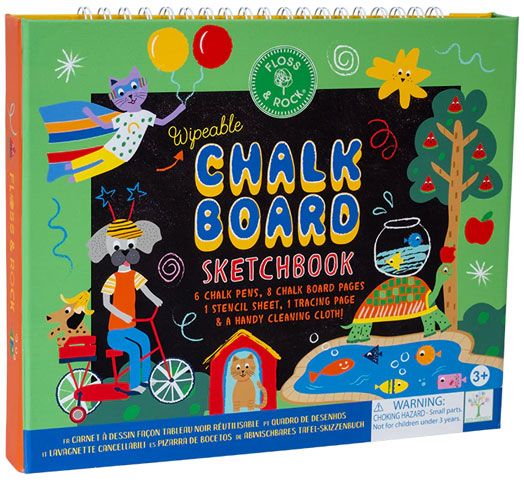 Творчески комплект Floss & Rock, Chalkboard Sketchbook, Pets - Домашни любимци