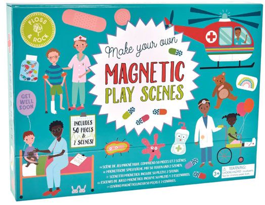 Игра с магнити Floss & Rock, Magnetic Play scenes, Happy hospitals - Лекари
