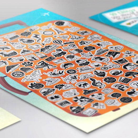 Скреч постер Шантаво: 99 неща, които да направиш през живота си