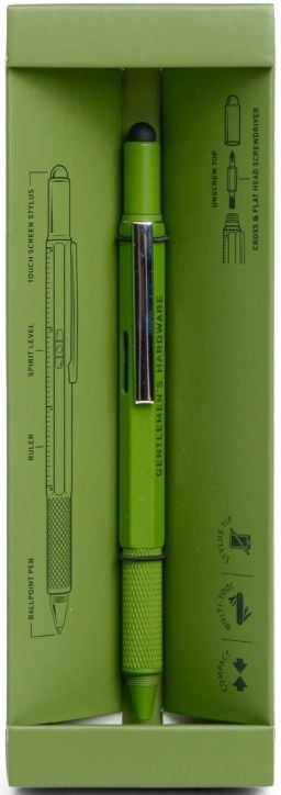 Мултиинструмент Gentlemen's Hardware - Химикалка, зелена