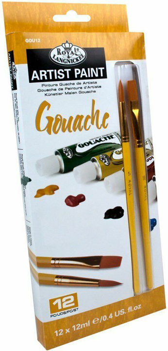Гваш бои Royal & Langnickel, 12 цвята