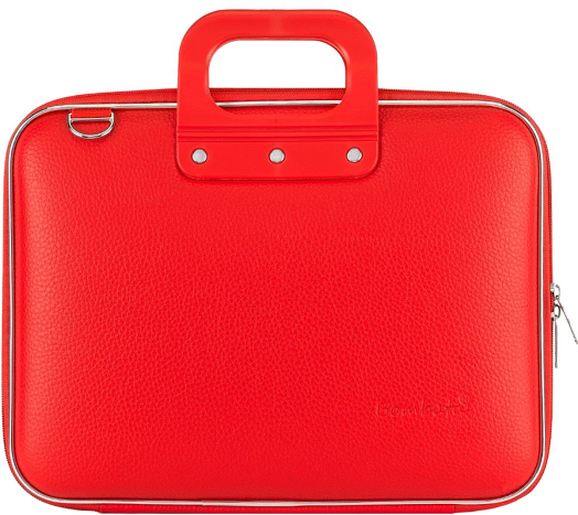 Чанта за лаптоп Bombata - Medio Classic, 13-14 инча, червена