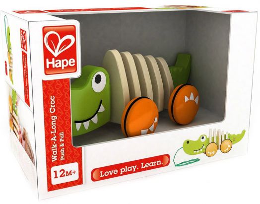 Играчка за дърпане Hape - Крокодил