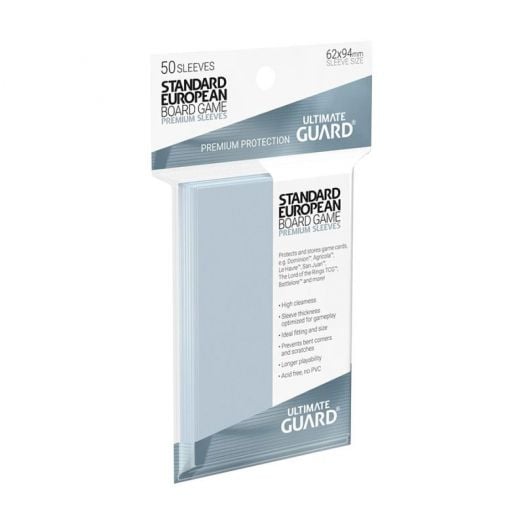 Протектори за карти Ultimate Guard: Premium Soft Sleeves European, 50 бр.