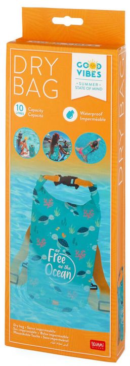 Водоустойчива чанта Legami - Sea Turtle, 10 литра
