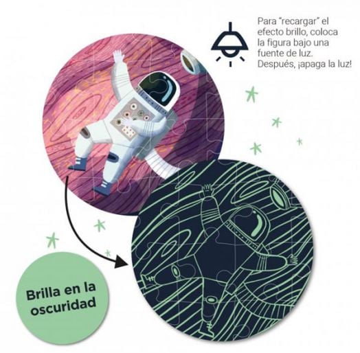 Детски светещ пъзел Apli Kids - Слънчевата система, 104 части