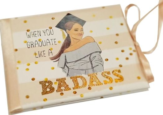 Луксозна поздравителна картичка за дипломиране - Badass