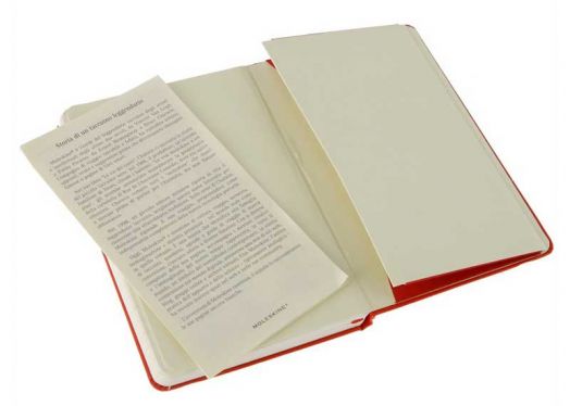 Джобен червен тефтер Moleskine Classic, линиран