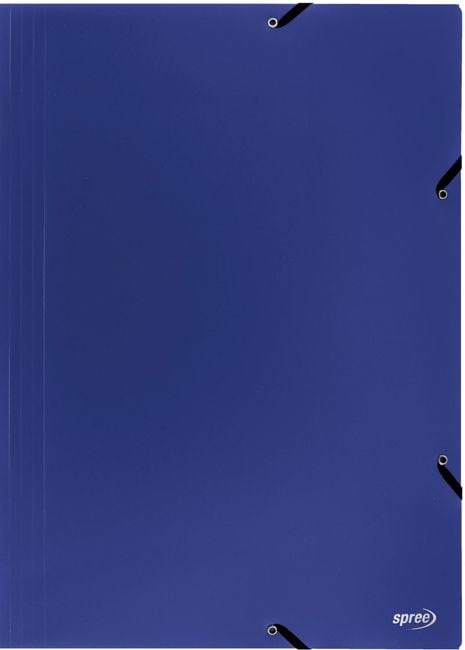 Папка Spree с ластик A3, синя