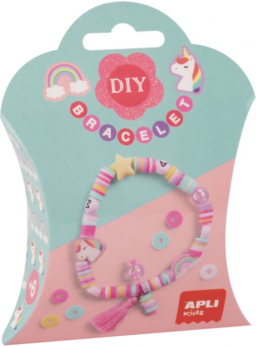 Креативен комплект Apli Kids - Направи си сам гривна, еднорог