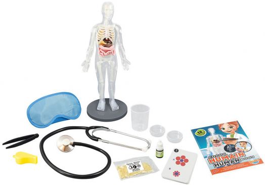 Научен комплект Buki: Човешкото тяло с 12 експеримента