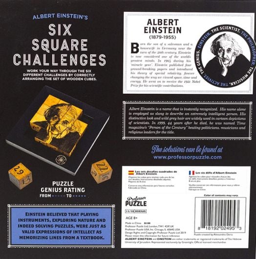 Игра Professor Puzzle: Einstein's Six Square Challenges