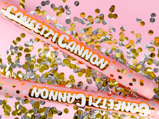 Конфети PartyDeco - Сребърни и златни кръгчета, 40 см.