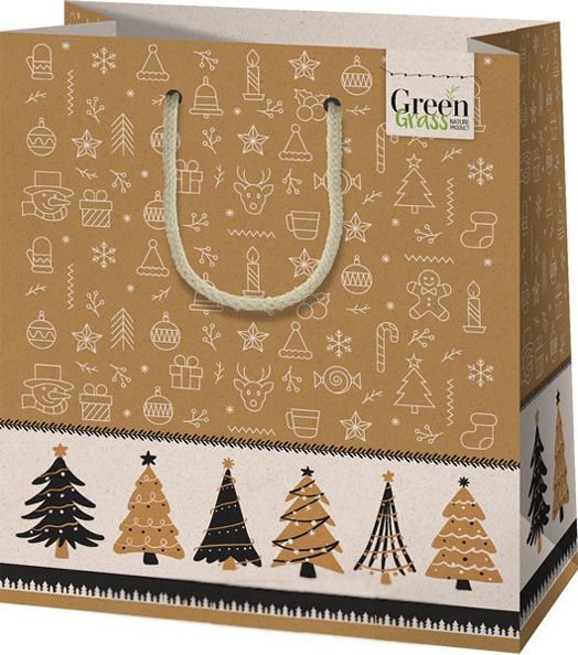 Подаръчна торбичка Cardex с елхи