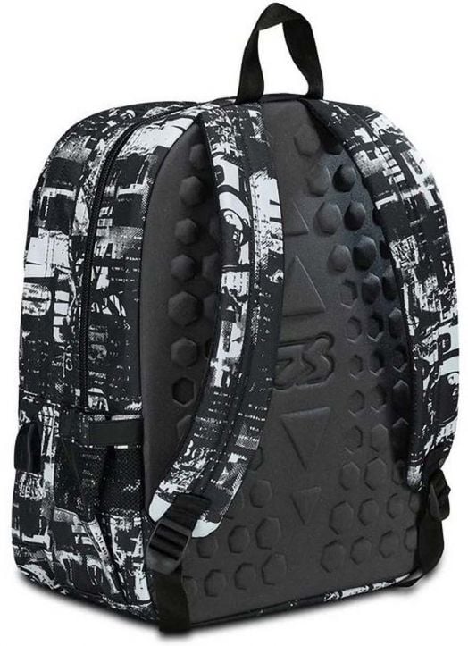 Ученическа раница Seven Freethink Jet Black с две отделения и USB порт