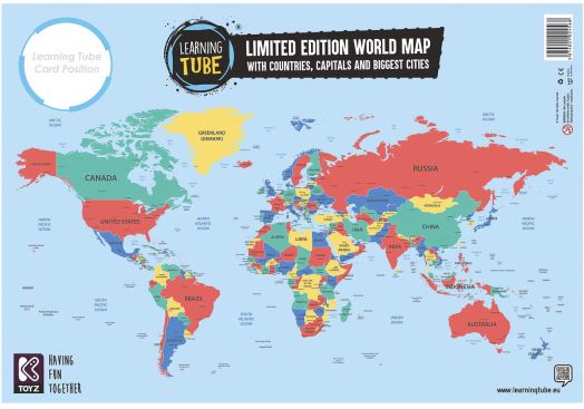 Образователна игра Learning tube - Флагове и забележителности