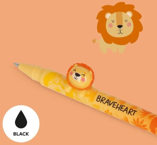 Гел химикалка с животинче Legami - Lion