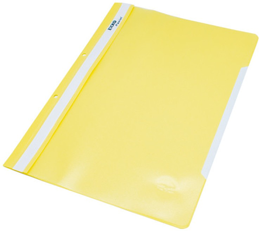 Папка с перфорация B-max, A4, пастелна жълта