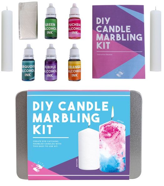 Комплект Направи си сам Gift Republic - Candle Marbling, Мрамориране на свещи