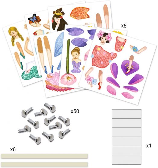 Детска игра Djeco: Ателие за движещи се кукли феи