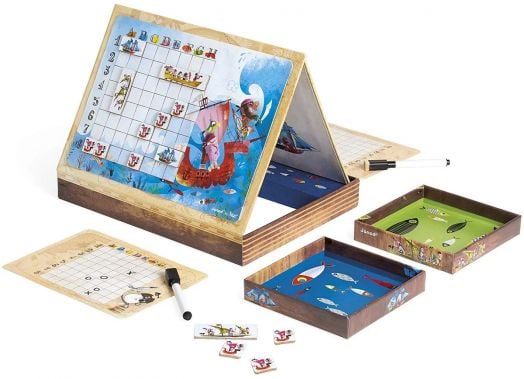 Детска игра Janod - Морска битка с пирати