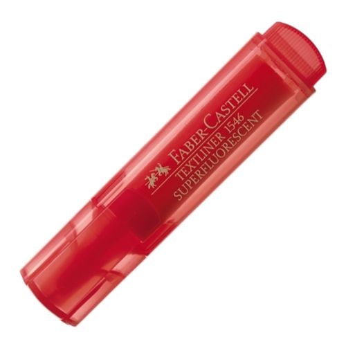 Неонов текстмаркер Faber-Castell, червен