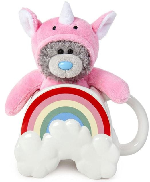 Комплект Me To You - Чаша с плюшено мече еднорог