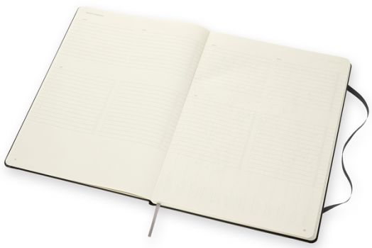 Черен тефтер Moleskine Pro Collection A4 Black с твърди корици