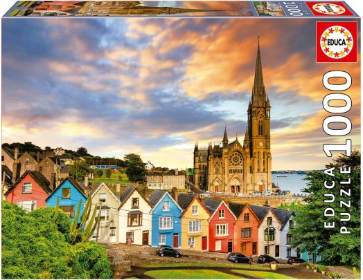 Пъзел Educa: Катедралата Коб в Ирландия, 1000 части