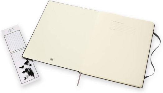 Черен тефтер Moleskine Classic Black A4 с твърди корици и линирани листа