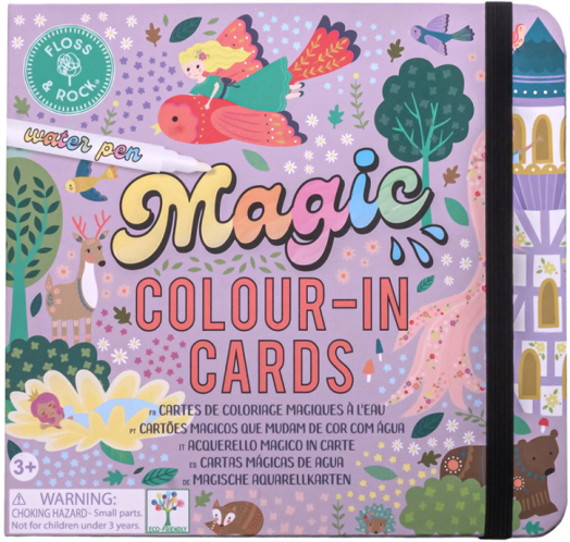Оцветяване с вода Floss & Rock, Magic Colour-in cards, Fairy Tale - Принцеса