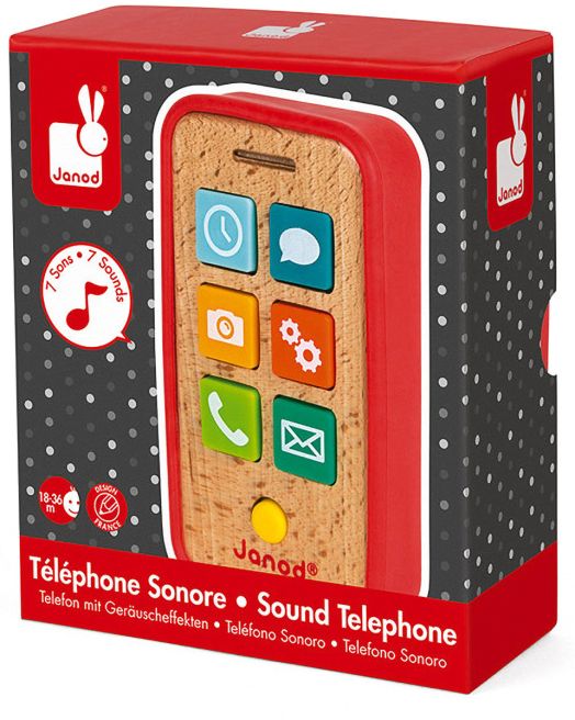 Телефон със звук Janod