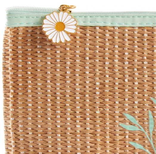 Плосък несесер Miquelrius Spring Flowers Raffia