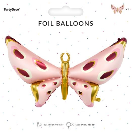 Фолиев балон PartyDeco - Пеперуда