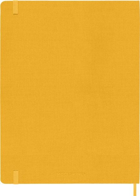 Голям оранжево-жълт тефтер Moleskine Classic Orange Yellow с твърди корици и линирани страници