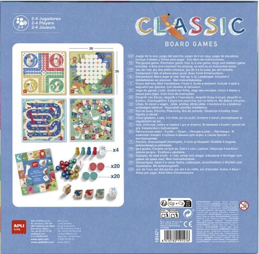 Класически игри 4 в 1 Apli Kids