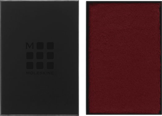 Тефтер Moleskine Faux Fur в кутия, червен