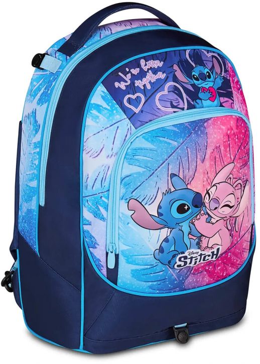 Ученическа раница на колела Seven Lilo & Stitch и телескопична дръжка