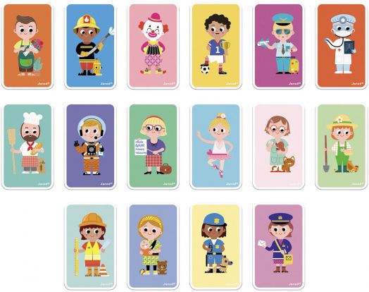 Детска магнитна книга Janod - Професии