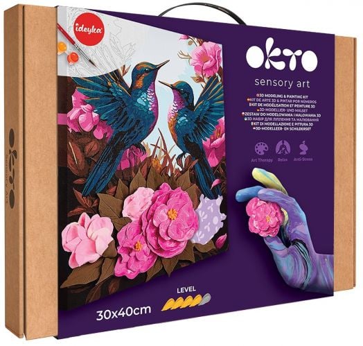 Творчески комплект Okto - Направи 3D картина с лек моделин 