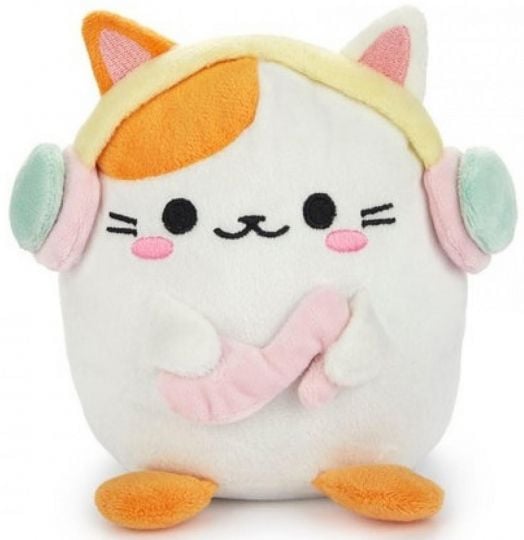 Ограничител за книги Balvi - Плюшено коте Kawaii, бяло