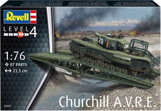 Сглобяем модел Revell - Танк Churchill A.V.R.E.
